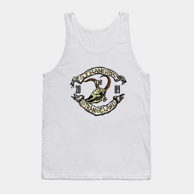 Stranger In Strangeland Logo Bull Skull Version Tank Top by fixedthor